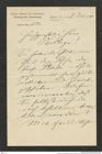 Nachlass Franz Steindachner, Brief von Möbius an Franz Steindachner (08.05.1900), Inv.Nr. 343.03, Seite 1